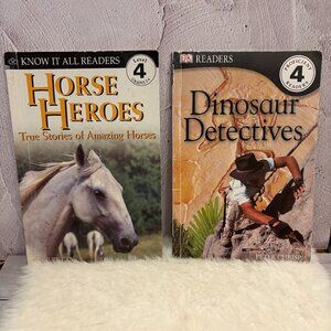 Kids Level 4 DK Readers, Horse Heroes and Dino Detectives Books (SKU: 167MI)